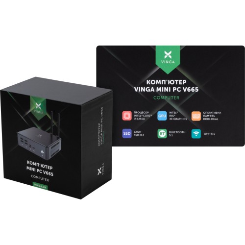 Компютер Vinga Mini PC V665 (V6651255U.8256)