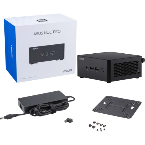 Компютер ASUS NUC 14PRO RNUC14RVHI300002I / Core 3 100U, M.2 22x80 NVMe, 22x42 NVMe/2.5 SATA (90AR0072-M00040)