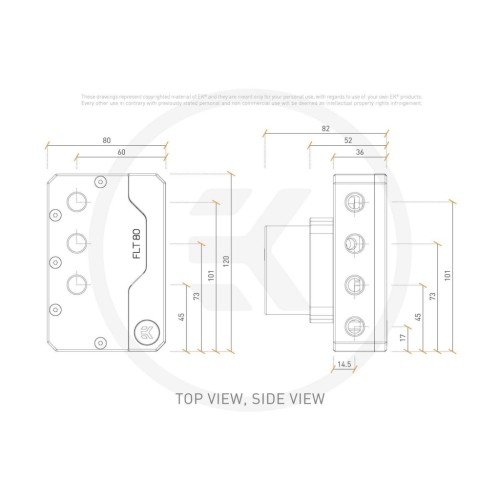 Помпа для СВО Ekwb EK-Quantum Kinetic FLT 80 D5 PWM D-RGB - Plexi (3831109851166)