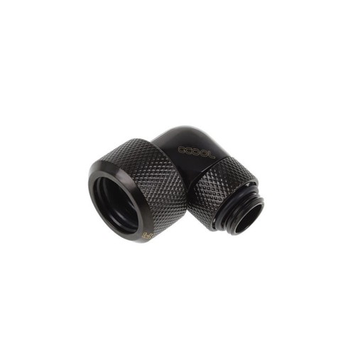 Фітинг для СВО Alphacool Фитинг Alphacool Eiszapfen 16mm HardTube compression fitting 90 rotatable G1/4 - knurled - d (4250197173957)