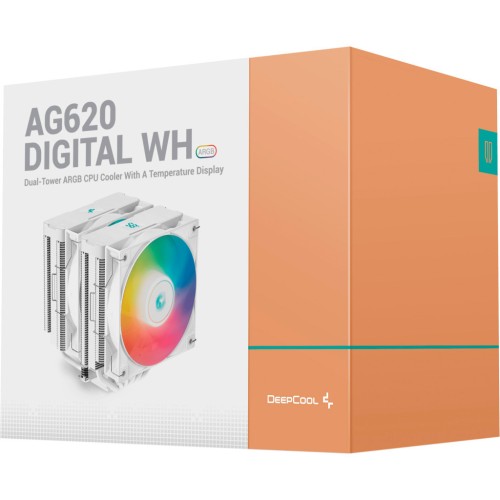 Кулер до процесора Deepcool AG620 Digital WH ARGB (R-AG620-WHADMN-G-2)
