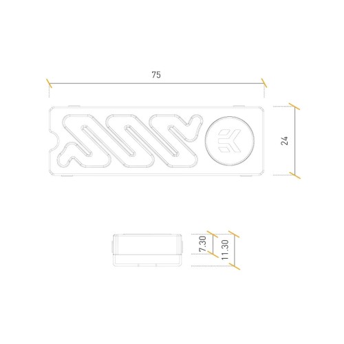 Радіатор охолодження Ekwb EK-Quantum Convection M.2 NVMe - Black (3831109894606) (3831109894606)