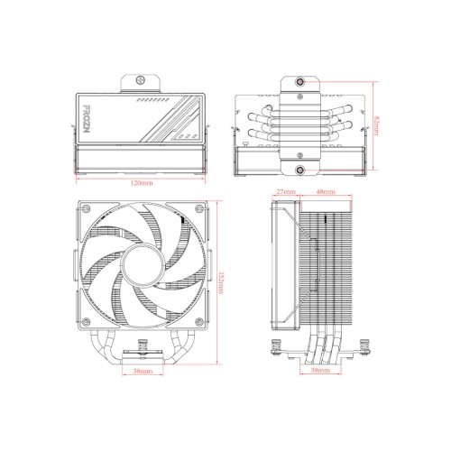 Кулер до процесора ID-Cooling Frozn A410 ARGB (FROZN A410 ARGB)