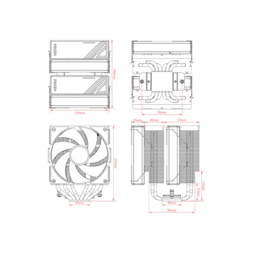 Кулер до процесора ID-Cooling Frozn A620 Black (FROZN A620 Black)