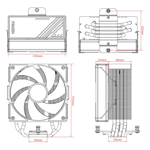 Кулер до процесора ID-Cooling FROZN A410 Black