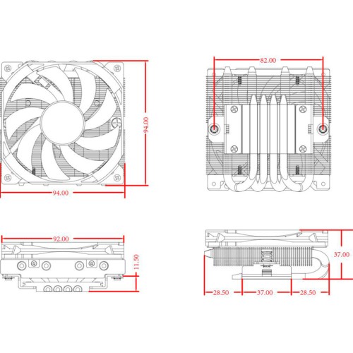 Кулер до процесора ID-Cooling IS-37-XT Black