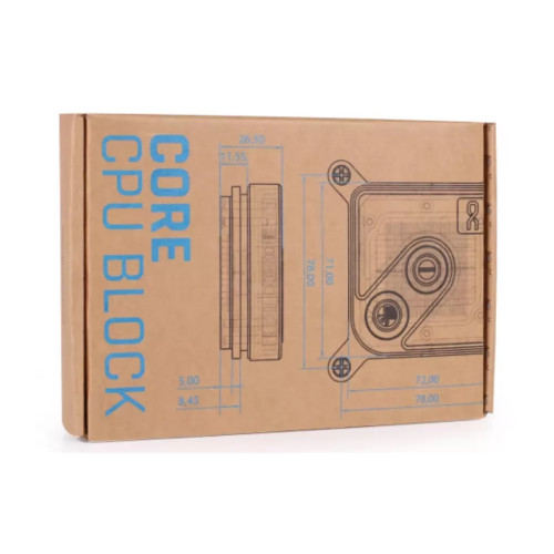 Водоблок Alphacool Core 1 Aurora Black - AM4 / AM5 Intel LGA 1700 / LGA 1851 (13446)