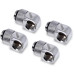 Фітинг для СРО Alphacool Eiszapfen L-connector rotatable - 4pcs Set - Chrome (17616)