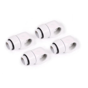 Фітинг для СРО Alphacool Eiszapfen L-connector rotatable - 4pcs Set - White (17619)