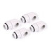 Фітинг для СРО Alphacool Eiszapfen L-connector rotatable - 4pcs Set - White (17619)