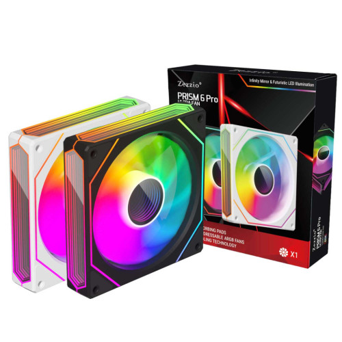 Кулер до корпусу Zezzio PRISM 6 Pro ARGB Black