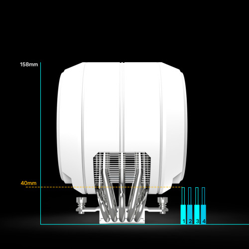 Кулер до процесора Zalman ZET5WHITE Кулер до процесора Zalman ZET5WHITE