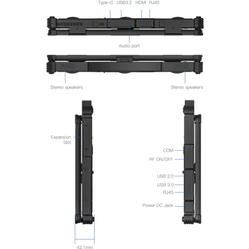 Ноутбук Vinga Scout X14A (X14A-123516512BWP)