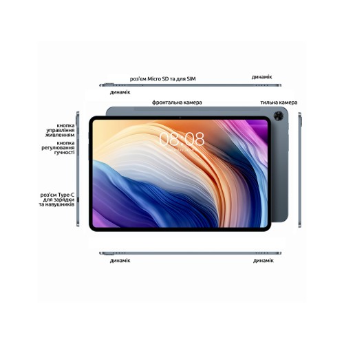 Планшет Teclast T40 Pro 10.4 4G LTE 8/128GB Gray (6940709683835)