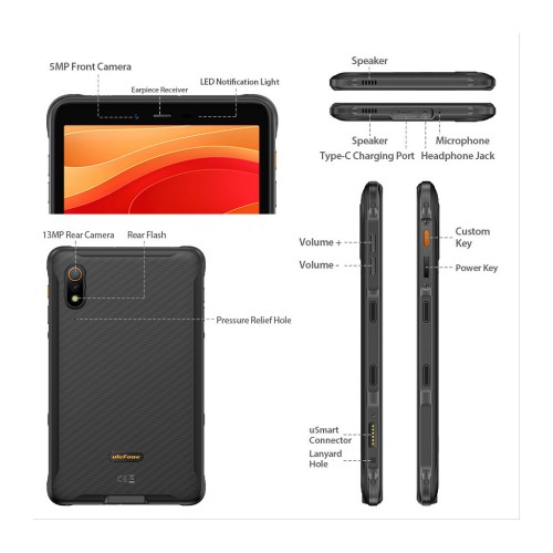 Планшет Ulefone Armor Pad Lite 3/32GB NFC Black (6937748735588)