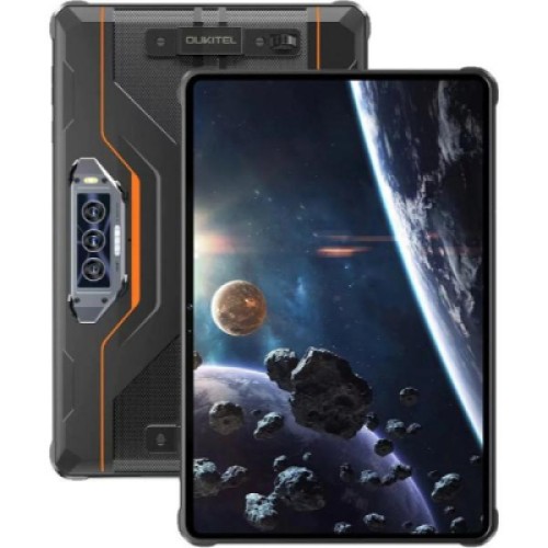 Планшет OUKITEL RT8 6/256GB Dual Sim Black-Orange with hand (6931940756396)