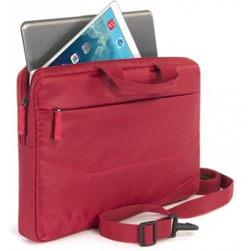 Сумка для ноутбука Tucano 15.6 SLIM BAG IDEALE + Wireless mouse, Red (BU-BIDEA-WM-R)