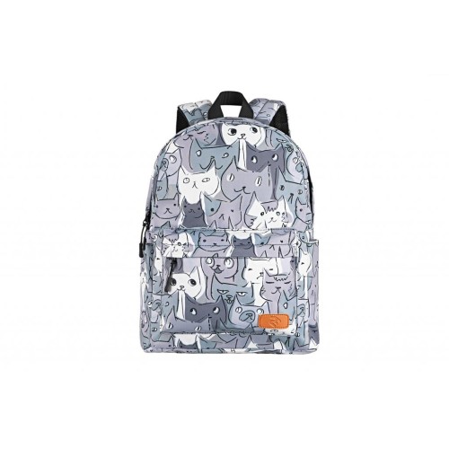 Рюкзак для ноутбука 2E 13 TeensPack Cats, grey (2E-BPT6114GC)