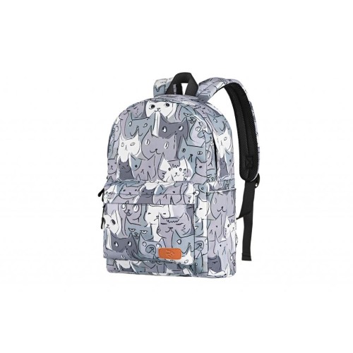 Рюкзак для ноутбука 2E 13 TeensPack Cats, grey (2E-BPT6114GC)