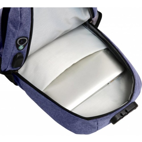 Рюкзак для ноутбука AirOn 14 Lock 18L Blue (4822356710650)