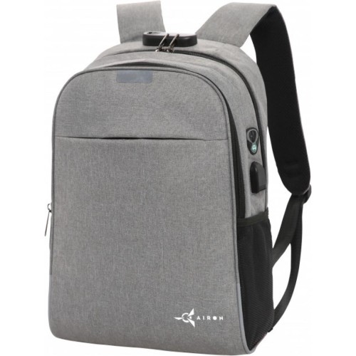 Рюкзак для ноутбука AirOn 14 Lock 18L Grey (4822356710651)