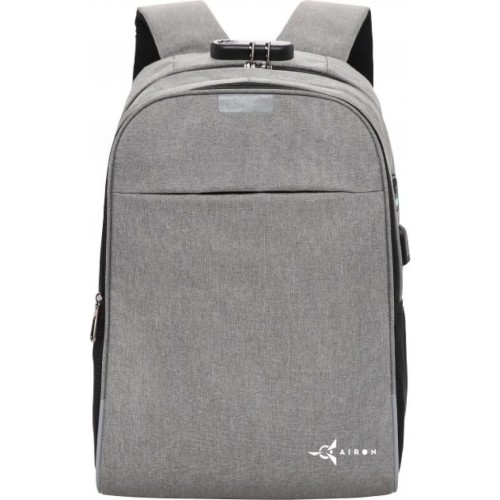 Рюкзак для ноутбука AirOn 14 Lock 18L Grey (4822356710651)