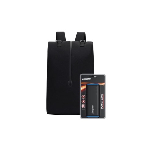 Рюкзак для ноутбука Energizer 15.6 EPB004 Black + powerbank UE10007 Black (EPB004-BK+UE10007)