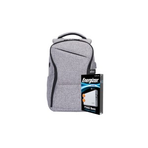 Рюкзак для ноутбука Energizer 15.6 EPB005 Grey + powerbank UE10004QC White (EPB005-GY+UE10004QC)