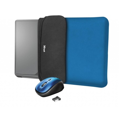 Чохол до ноутбука Trust 15.6 Yvo Mouse & Sleeve Blue + mouse (23452)