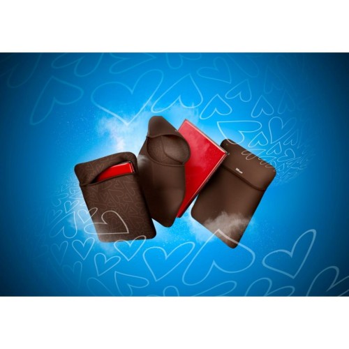 Чохол до ноутбука Trust 15.6 Yvo Mouse & Sleeve Brown-hearts + mouse (23446)