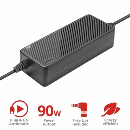 Блок живлення до ноутбуку Trust Plug & Go 90W Universal Laptop Charger (20194)