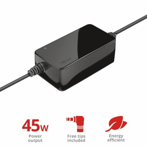 Блок живлення до ноутбуку Trust Primo 45W Universal Laptop Charger (21904)