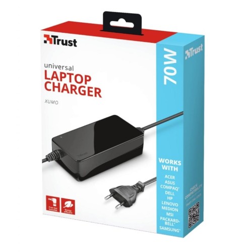 Блок живлення до ноутбуку Trust Xumo 70W Laptop Charger (22923)