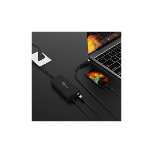 Блок живлення до ноутбуку J5create USB-C/PD/90W, USB-A/10W (JUP2290C-EN) Блок живлення до ноутбуку J5create USB-C/PD/90W, USB-A/10W (JUP2290C-EN)