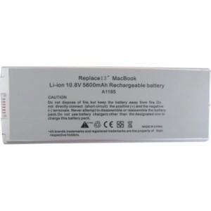 Акумулятор до ноутбука AlSoft Apple A1185 5600mAh 6cell 10.8V Li-ion (A41051)