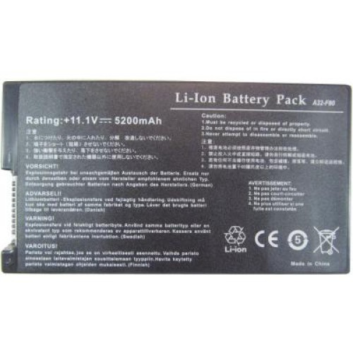 Акумулятор до ноутбука AlSoft Asus A32-F80 5200mAh 6cell 11.1V Li-ion (A41439)