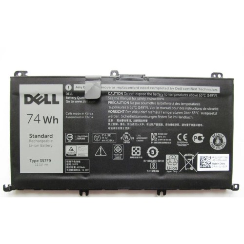 Акумулятор до ноутбука Dell Inspiron 15-7559 357F9, 74Wh (6333mAh), 6cell, 11.1V, Li-ion (A47442)