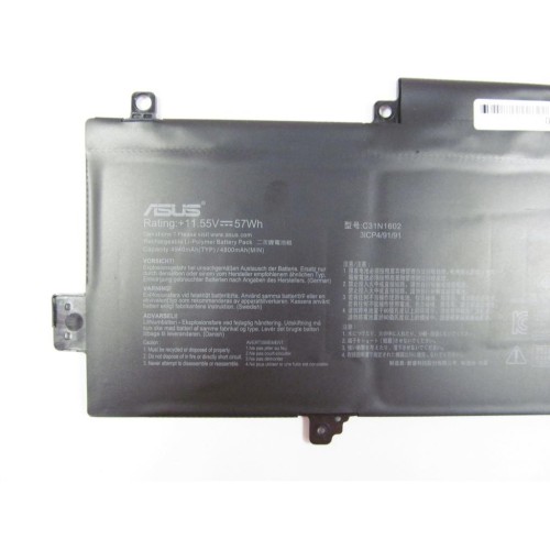 Акумулятор до ноутбука ASUS UX330 C31N1602, 4940mAh (57Wh), 3cell, 11.55V, Li-Pol (A47294)