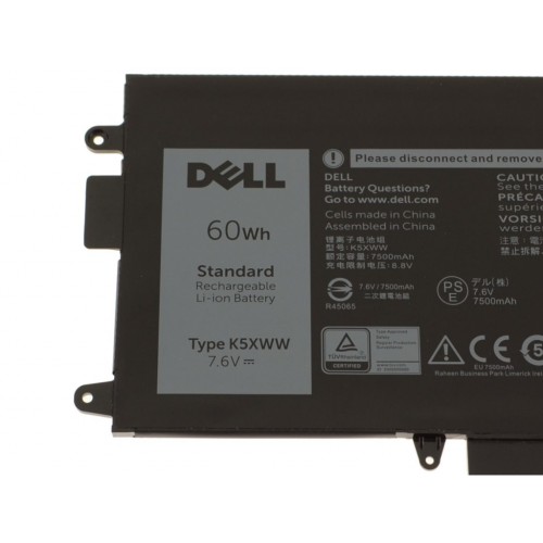 Акумулятор до ноутбука Dell Latitude 7390 K5XWW, 7500mAh (60Wh), 4cell, 7.6V, Li-ion (A47682)