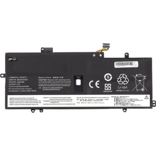 Акумулятор до ноутбука LENOVO ThinkPad X1 Yoga 4th Gen (L18M4P72) 15.4V 3570mAh PowerPlant (NB482108)