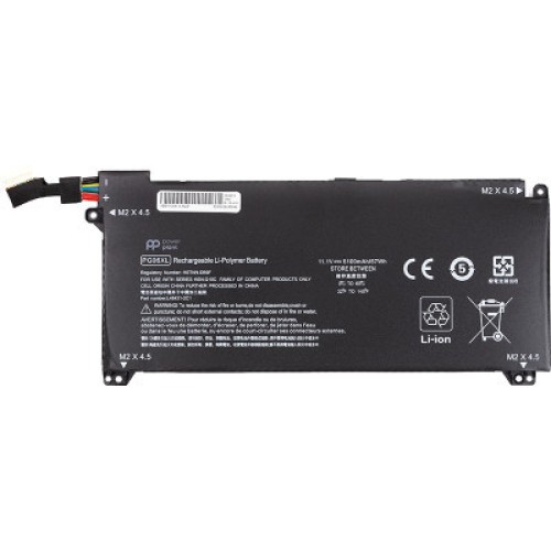 Акумулятор до ноутбука HP Omen 5 Air 15-dh0006TX (PG06XL) 11.1V 5100mAh PowerPlant (NB462223)