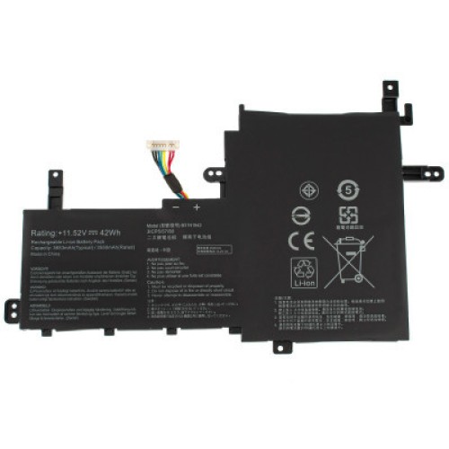 Акумулятор до ноутбука Asus X531 B31N1842, 3653mAh (42Wh), 3cell, 11.52V, Li-Pol AlSoft (A47863)