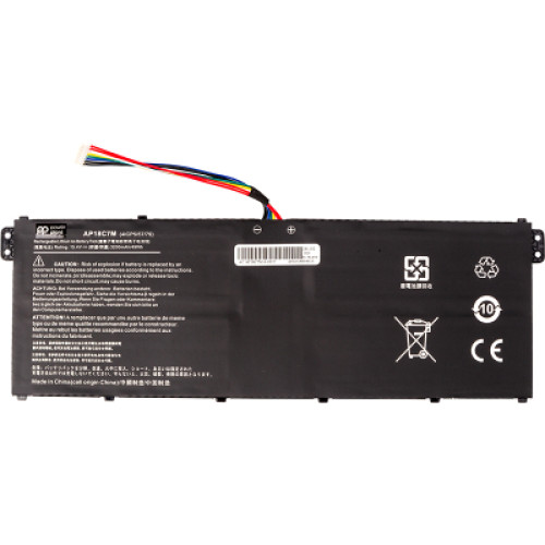 Акумулятор до ноутбука ACER Swift 3 (AP18C7M) 15.4V 3200mAh PowerPlant (NB410750)