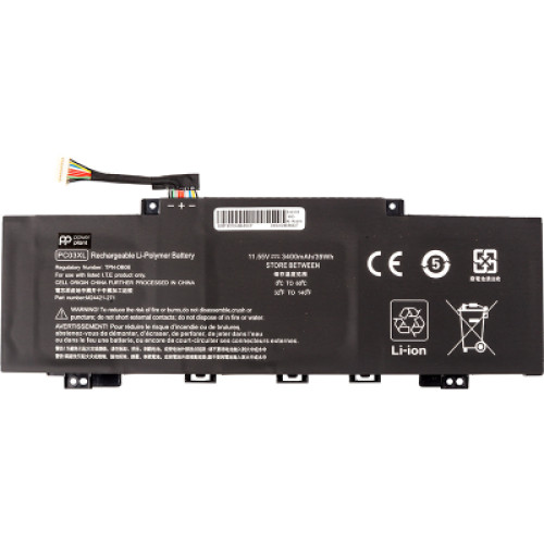 Акумулятор до ноутбука HP Pavilion X360 14 Series (PC03) 11.55V 3400mAh PowerPlant (NB462346)