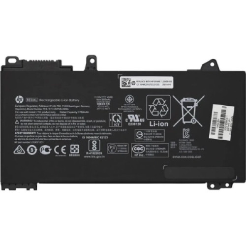 Акумулятор до ноутбука HP ProBook 450 G6 RE03XL, 45Wh (3750mAh), 3cell, 11.4V, Li-ion (A71066)