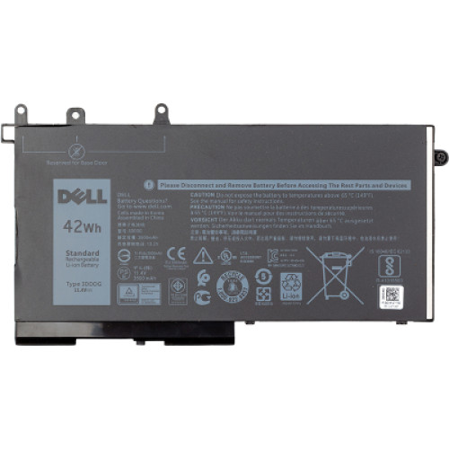Акумулятор до ноутбука Dell Latitude E5280 (3DDDG) 11.4V 3500mAh (NB441334)