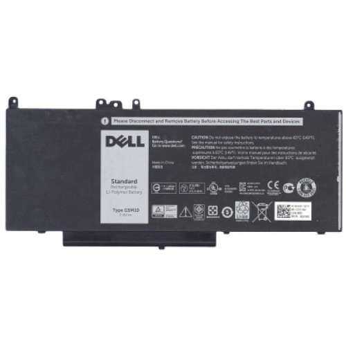 Акумулятор до ноутбука Dell Latitude E5550 G5M10, 43Wh (5800mAh), 4cell, 7.4V, Li-Pol AlSoft (A71172)