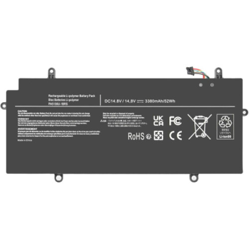 Акумулятор до ноутбука Toshiba PA5136U, 52Wh (3480mAh), 4cell, 15.2V, Li-ion (A71173) Акумулятор до ноутбука Toshiba PA5136U, 52Wh (3480mAh), 4cell, 15.2V, Li-ion (A71173)