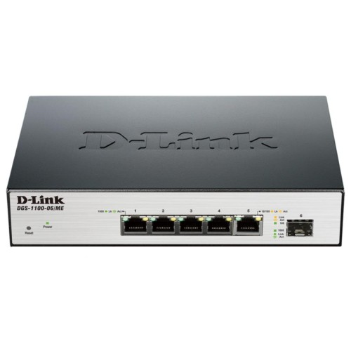 Комутатор мережевий D-Link DGS-1100-06/ME