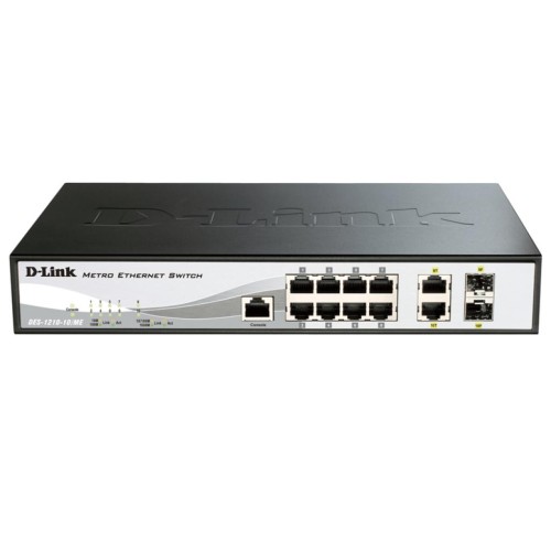 Комутатор мережевий D-Link DES-1210-10/ME/B1